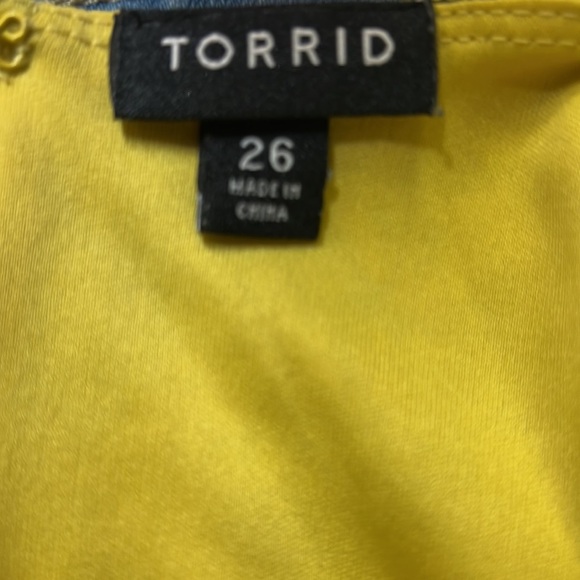 Torrid Yellow Floral Midi Dress - Picture 6 of 8